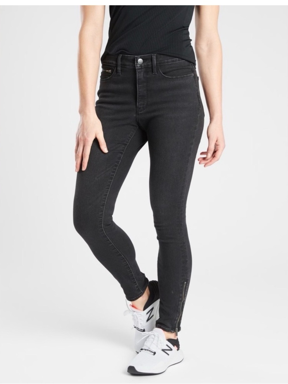Athleta Black Skinny High-Rise Jeans